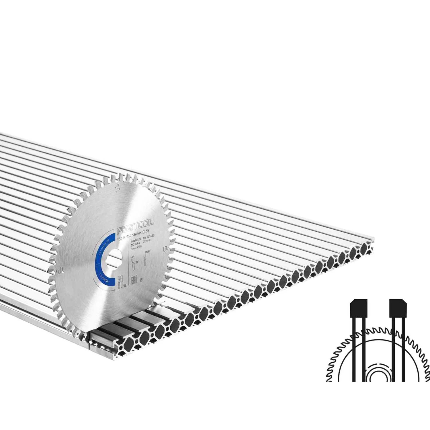 Lama Aluminium Plastics Festool HW 160x1,8x20 F/FA52 3 Lama Aluminium Plastics Festool HW 160x1,8x20 F/FA52