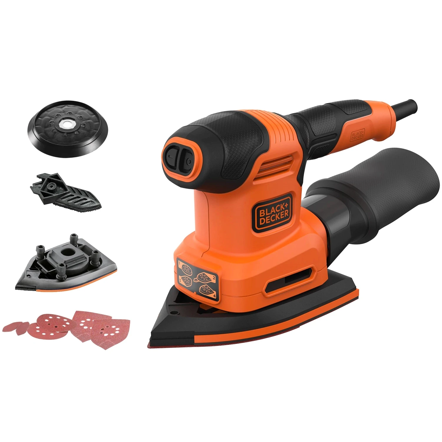 Black & Decker Multilevigatrice Black+Decker BEW200-QS 200W 4 Black & Decker Multilevigatrice Black+Decker BEW200-QS 200W - immagine 2