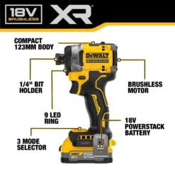 Avvitatore Ad Impulsi Dewalt DCF860E2T-QW 18V 1.7Ah -Strumenti Per La Casa DCF860E2T 4
