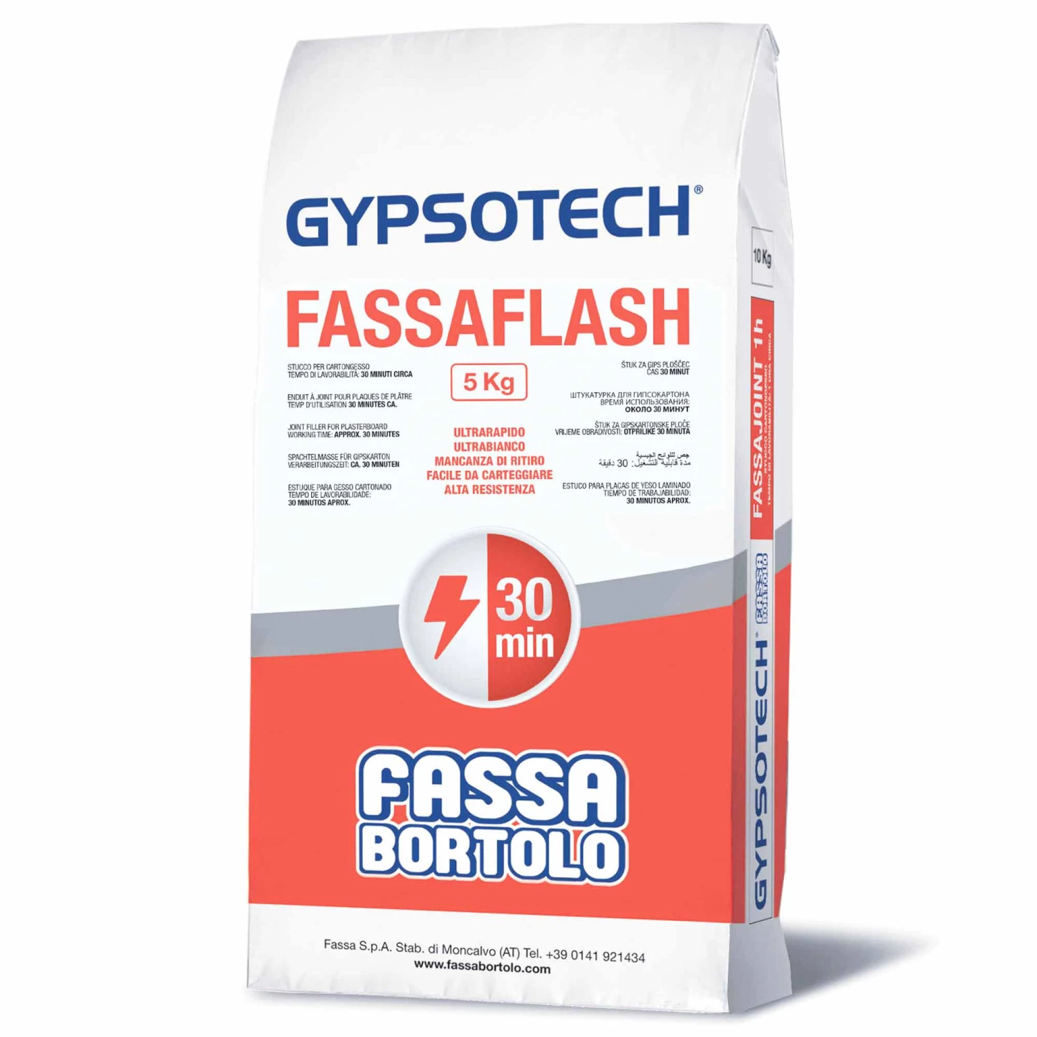 Stucco Cartongesso FassaFlash 5kg 3 Stucco Cartongesso FassaFlash 5kg