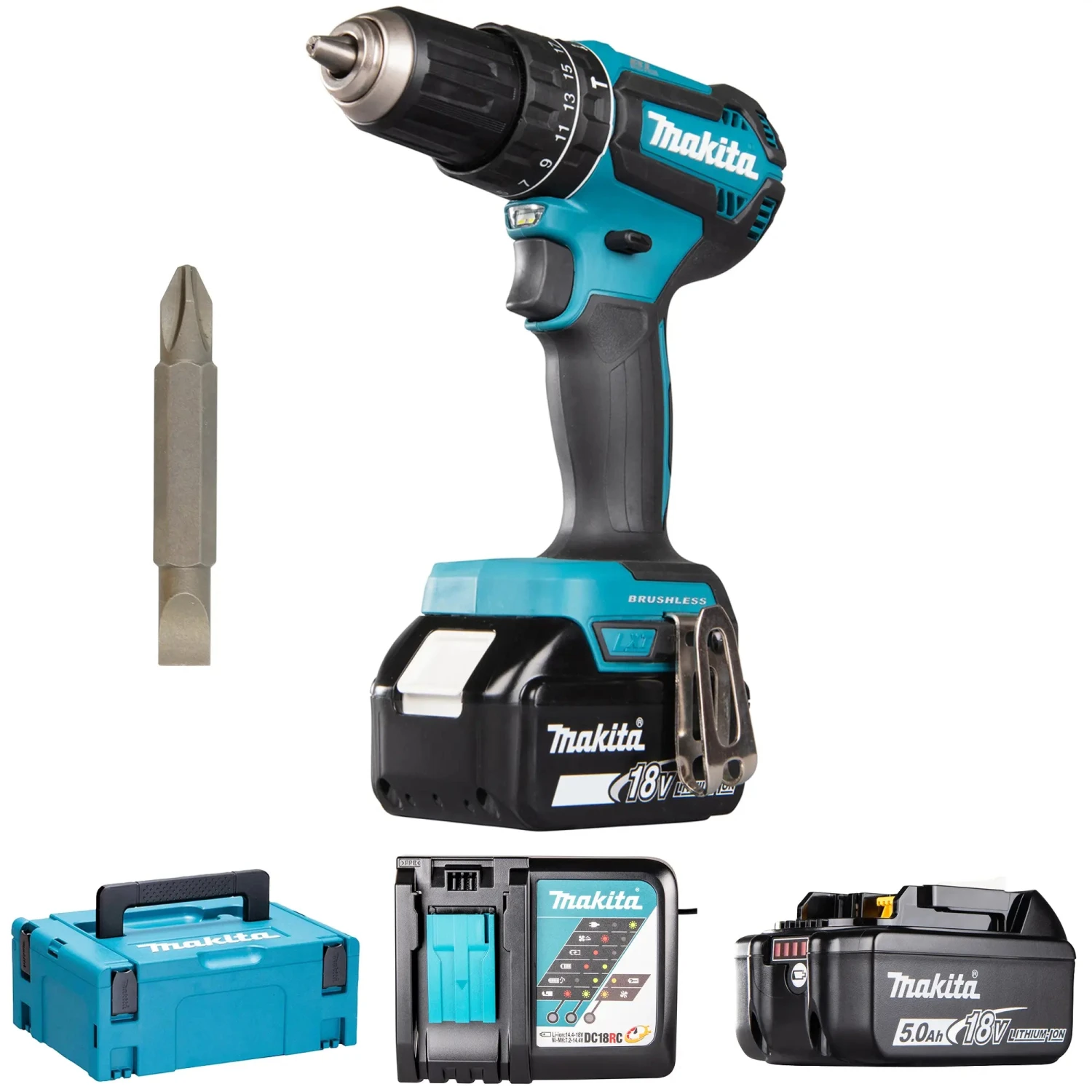 Trapano Makita DHP485RTJ 18V 5Ah 3 Trapano Makita DHP485RTJ 18V 5Ah
