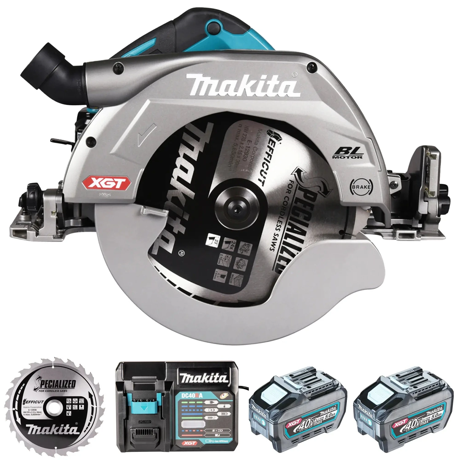 Sega Circolare Makita HS011GT201 40V 5Ah 3 Sega Circolare Makita HS011GT201 40V 5Ah