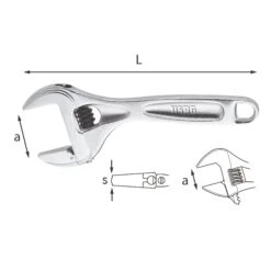 Chiave Regolabile Usag 294 AC -Strumenti Per La Casa U02940010 2