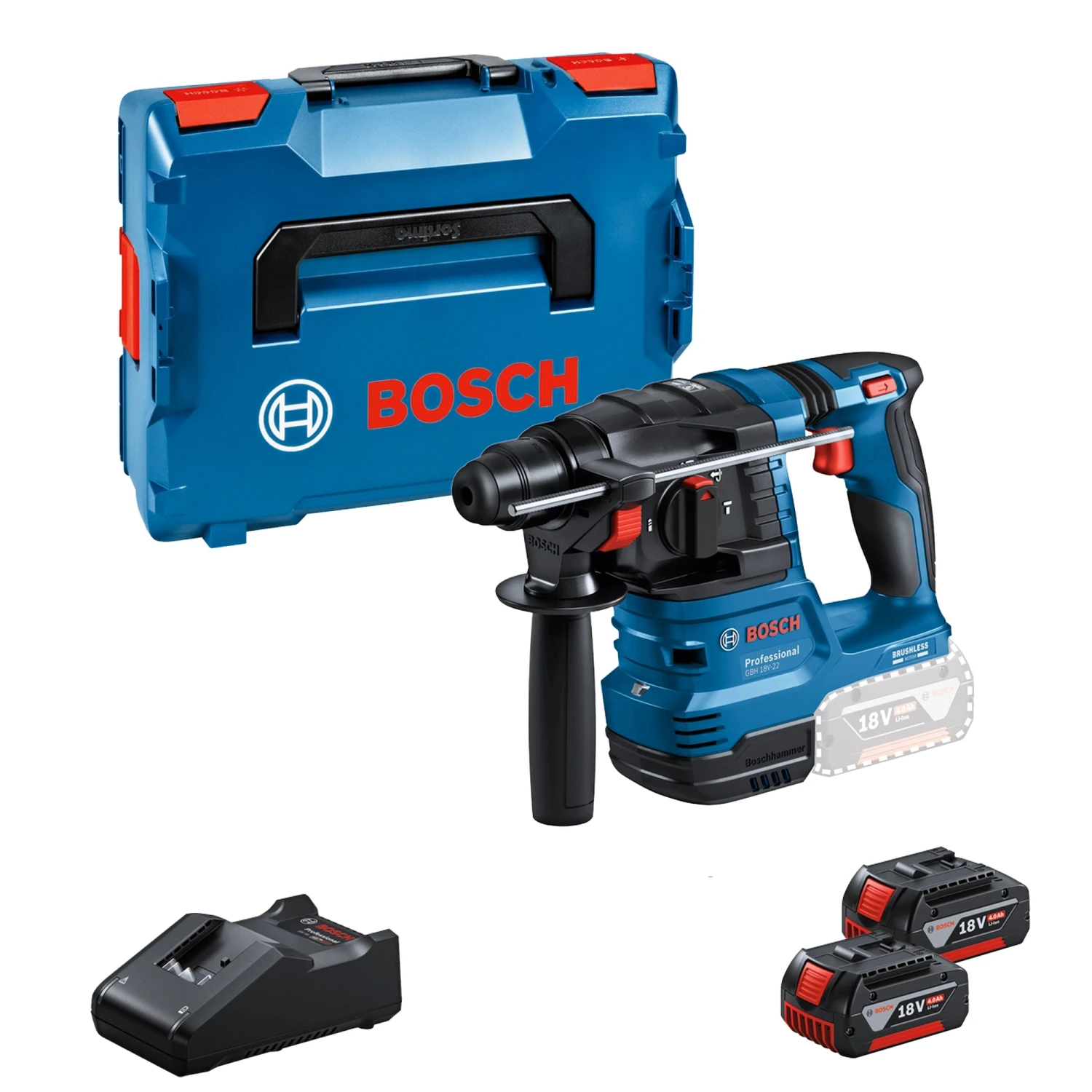 Tassellatore Bosch GBH 18V-22 4Ah 3 Tassellatore Bosch GBH 18V-22 4Ah